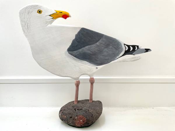 - a , wood Sculpture by John Comley, measuring 40 x 45 cm (H x W) £250